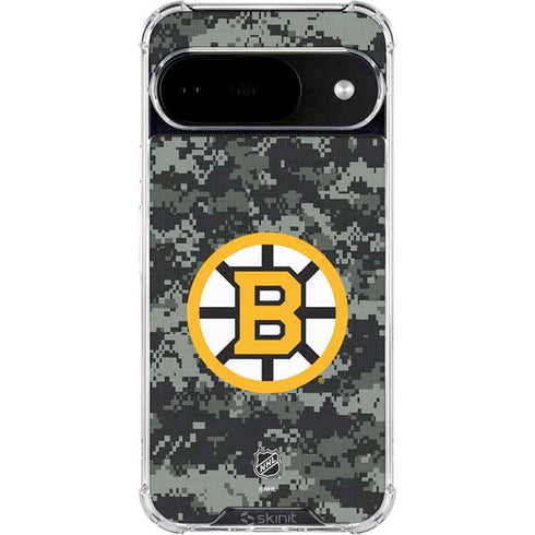 NHL Boston Bruins Camo Google Pixel 10 Clear Case